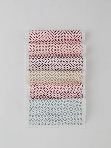 Colorful and lovely sashiko towels and accessories by sashikonami